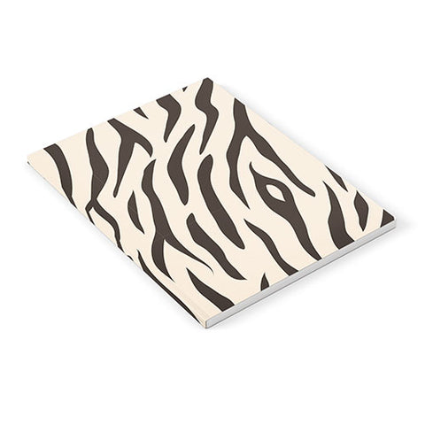 Avenie White Tiger Stripes Notebook