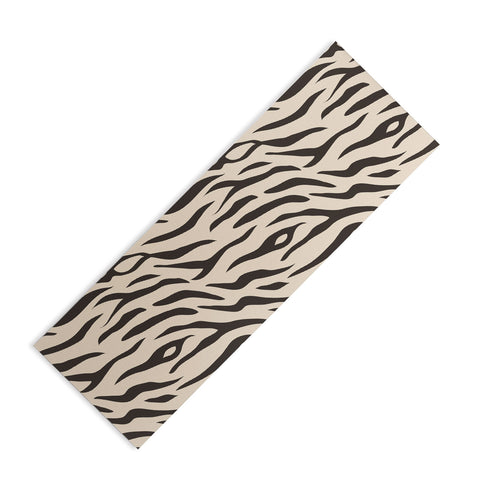 Avenie White Tiger Stripes Yoga Mat