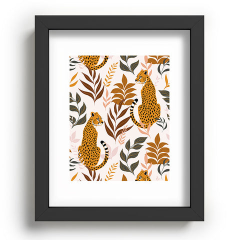 Avenie Wild Cheetah Collection Recessed Framing Rectangle