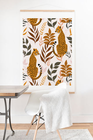 Avenie Wild Cheetah Collection Art Print And Hanger