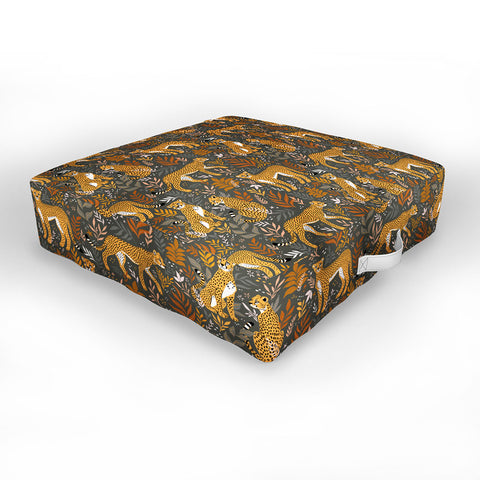 Avenie Wild Cheetah Collection II Outdoor Floor Cushion