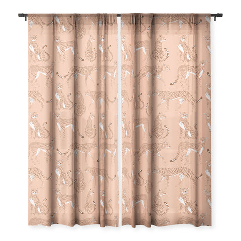 Avenie Wild Cheetah Collection III Sheer Non Repeat