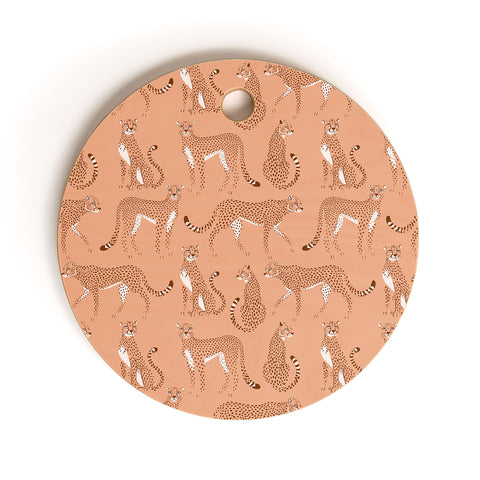 Avenie Wild Cheetah Collection III Cutting Board Round