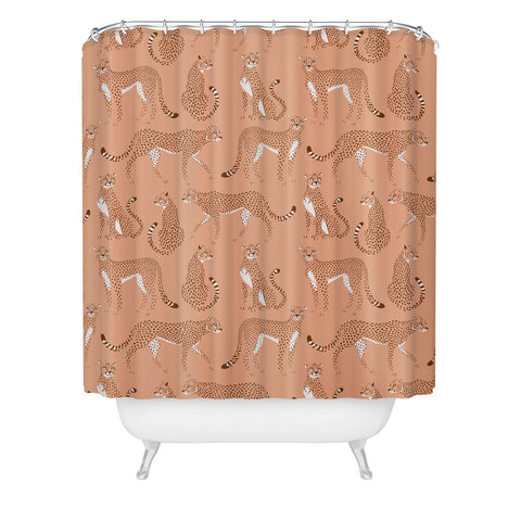 Avenie Wild Cheetah Collection III Shower Curtain