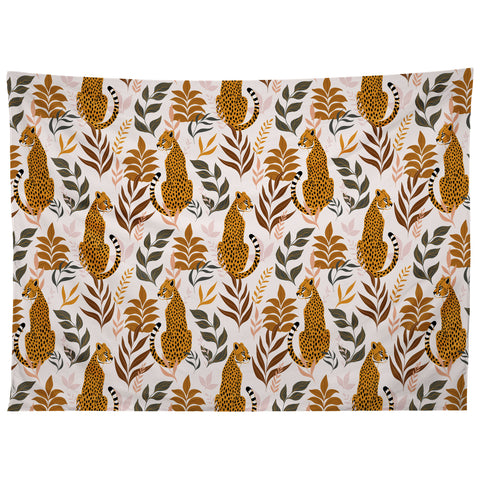 Avenie Wild Cheetah Collection Tapestry