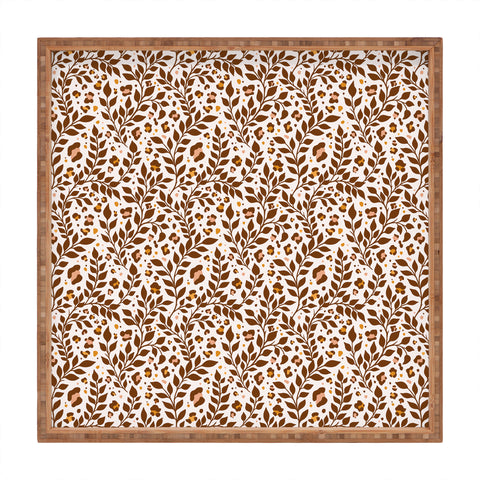 Avenie Wild Cheetah Collection V Square Tray