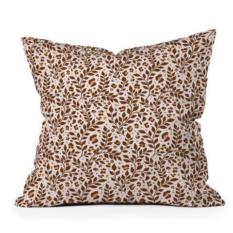 Avenie Wild Cheetah Collection V Throw Pillow