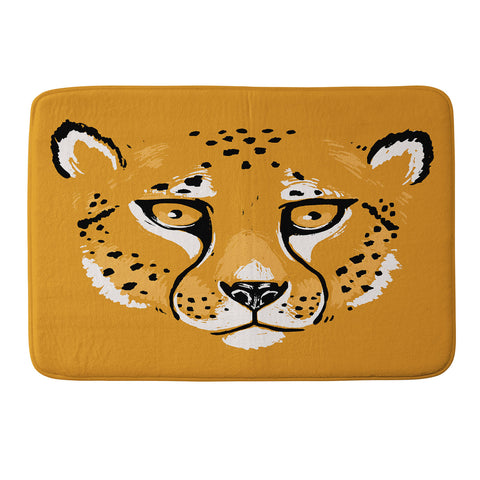 Avenie Wild Cheetah Collection VII Memory Foam Bath Mat