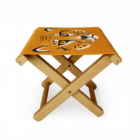Avenie Wild Cheetah Collection VII Folding Stool