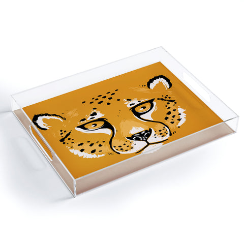 Avenie Wild Cheetah Collection VII Acrylic Tray