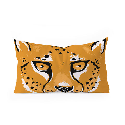 Avenie Wild Cheetah Collection VII Oblong Throw Pillow
