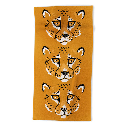 Avenie Wild Cheetah Collection VII Beach Towel