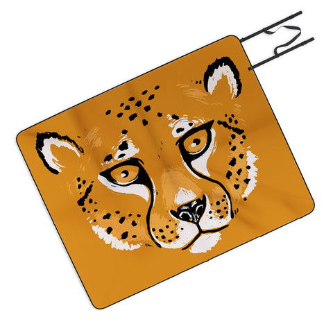 Avenie Wild Cheetah Collection VII Picnic Blanket