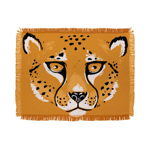 Avenie Wild Cheetah Collection VII Throw Blanket