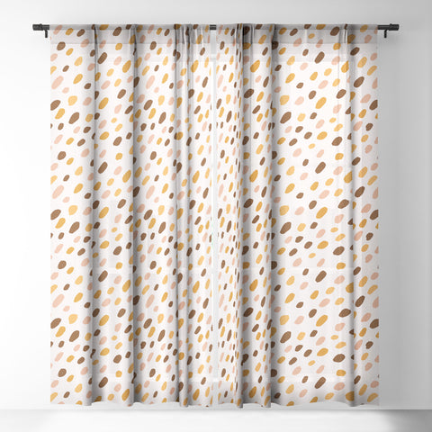 Avenie Wild Cheetah Collection VIII Sheer Window Curtain