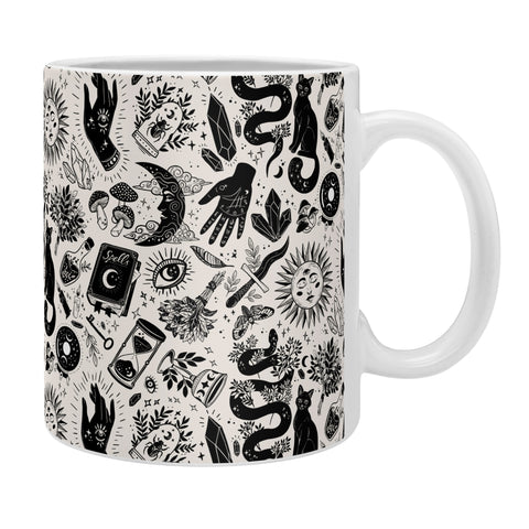 Avenie Witch Vibes Black and White Coffee Mug