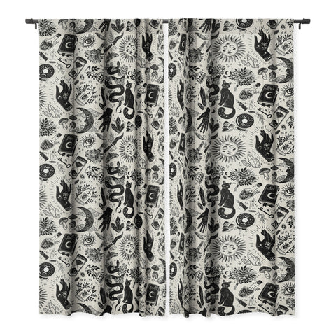 Avenie Witch Vibes Black and White Blackout Non Repeat