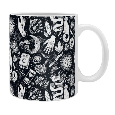 Avenie Witchy Vibes Black and White Coffee Mug