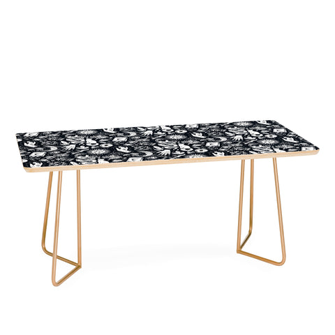 Avenie Witchy Vibes Black and White Coffee Table