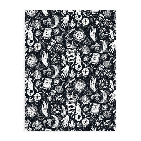 Avenie Witchy Vibes Black and White Puzzle