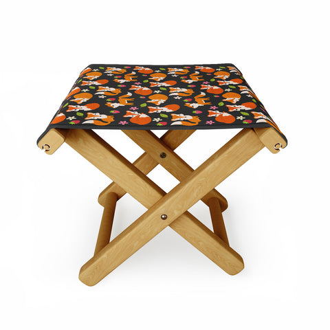 Avenie Woodland Fox Pattern Folding Stool