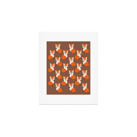 Avenie Woodland Fox Sitting Art Print