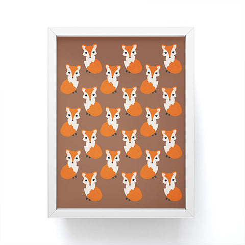 Avenie Woodland Fox Sitting Framed Mini Art Print