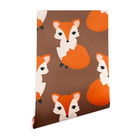 Avenie Woodland Fox Sitting Wallpaper
