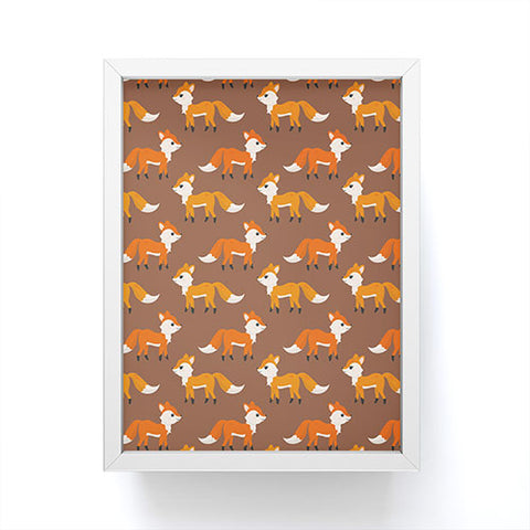 Avenie Woodland Foxes Framed Mini Art Print