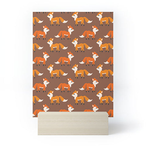 Avenie Woodland Foxes Mini Art Print