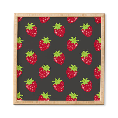 Avenie Woodland Strawberries Framed Wall Art