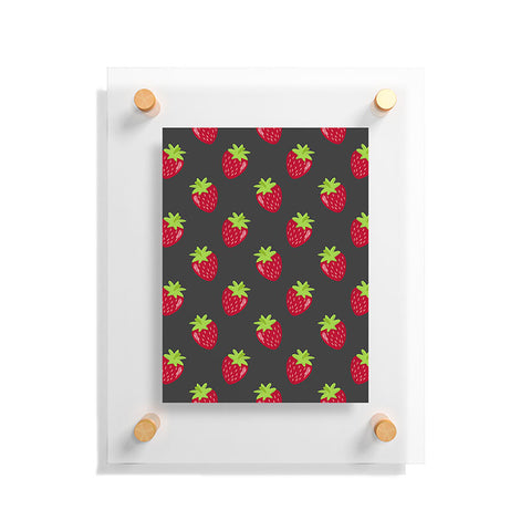 Avenie Woodland Strawberries Floating Acrylic Print