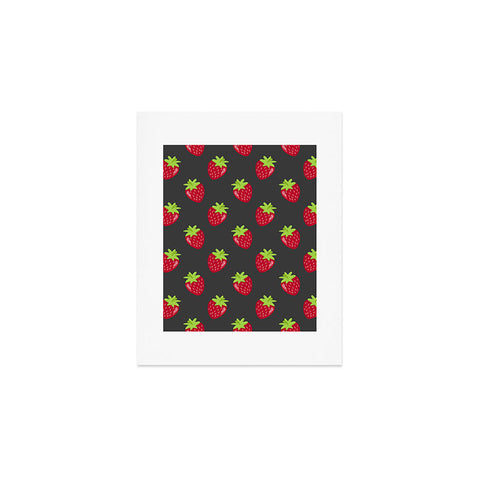 Avenie Woodland Strawberries Art Print