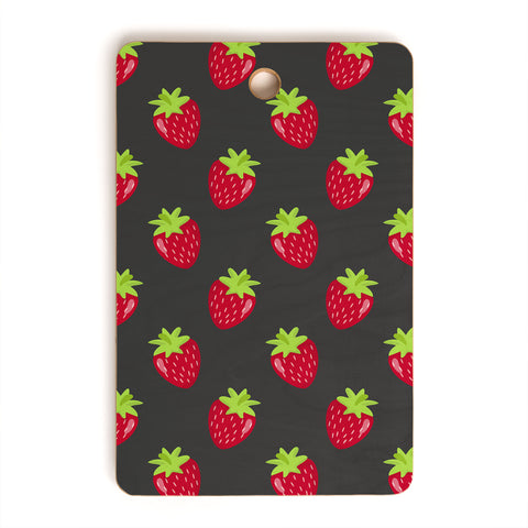 Avenie Woodland Strawberries Cutting Board Rectangle