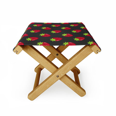 Avenie Woodland Strawberries Folding Stool