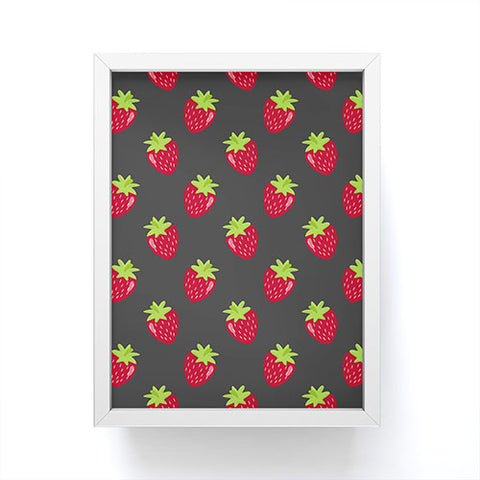 Avenie Woodland Strawberries Framed Mini Art Print