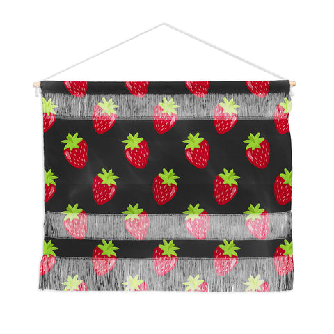 Avenie Woodland Strawberries Wall Hanging Landscape