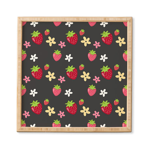 Avenie Woodland Strawberry Framed Wall Art