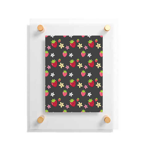 Avenie Woodland Strawberry Floating Acrylic Print