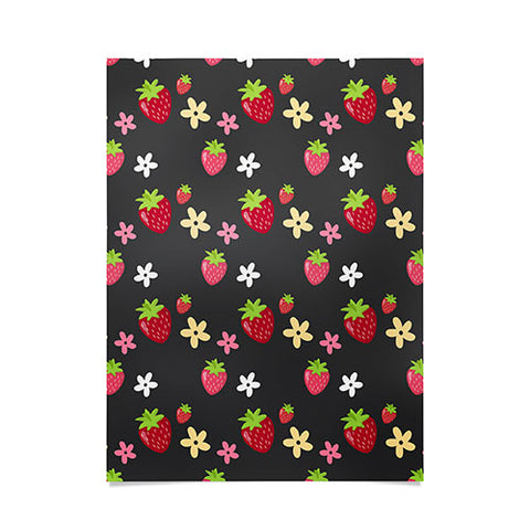 Avenie Woodland Strawberry Poster