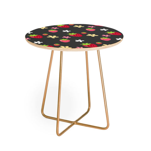 Avenie Woodland Strawberry Round Side Table