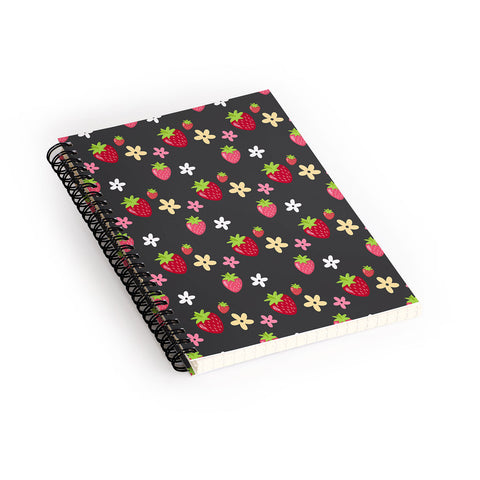 Avenie Woodland Strawberry Spiral Notebook