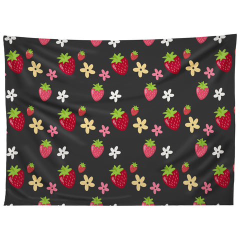 Avenie Woodland Strawberry Tapestry