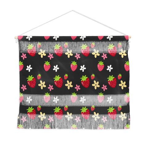 Avenie Woodland Strawberry Wall Hanging Landscape