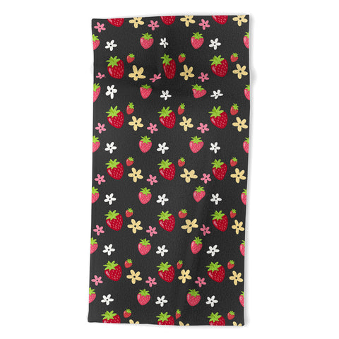 Avenie Woodland Strawberry Beach Towel