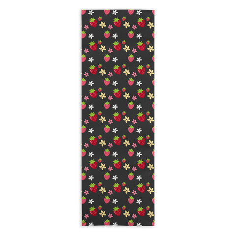 Avenie Woodland Strawberry Yoga Towel