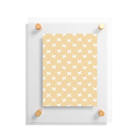 Avenie X Marks The Spot Honey Yellow Floating Acrylic Print