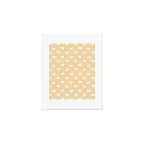 Avenie X Marks The Spot Honey Yellow Art Print