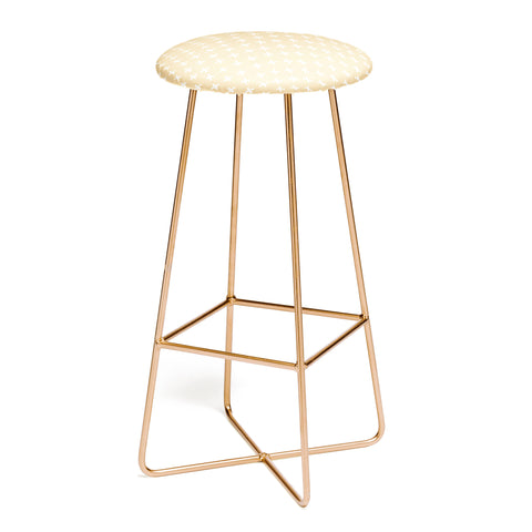 Avenie X Marks The Spot Honey Yellow Bar Stool