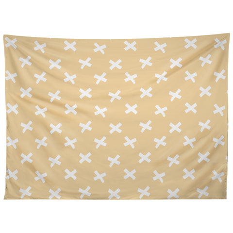 Avenie X Marks The Spot Honey Yellow Tapestry